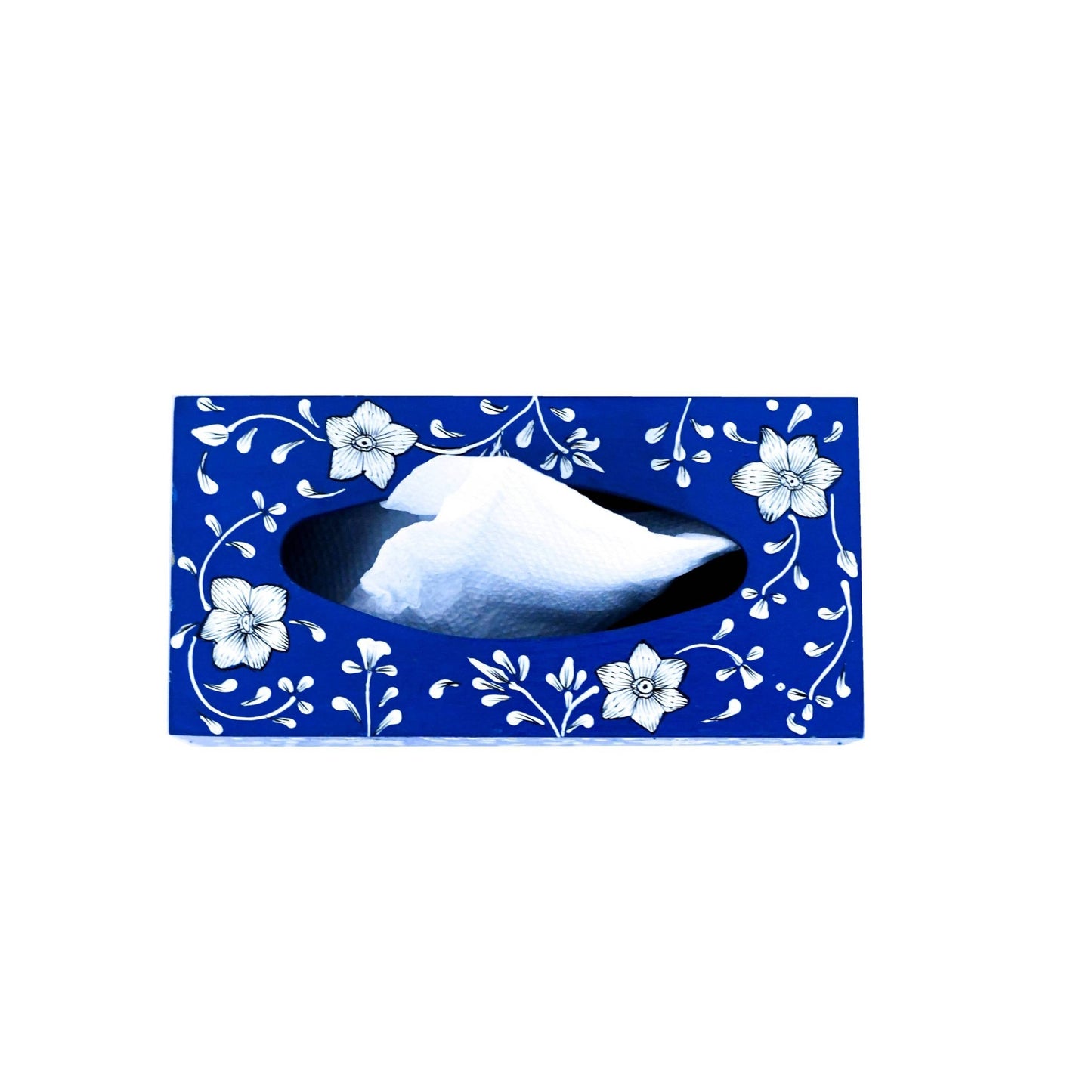 AZRAQ HAND-PAINTED TISSUE BOX