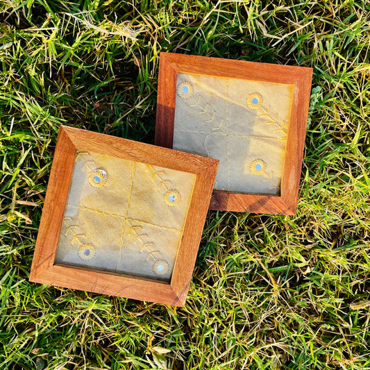 GOLDEN MIRROR TEA COASTER (set of 2)