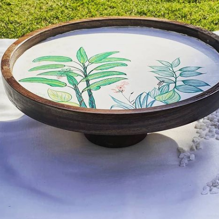 KHADIRA HAND-PAINTED CAKE STAND