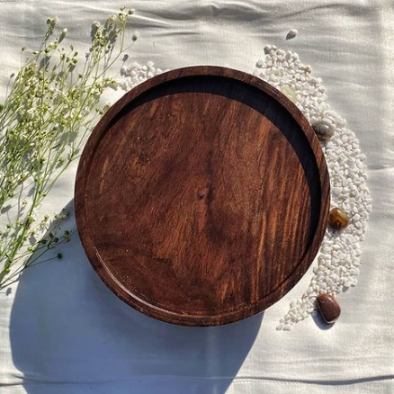 "MOKU" WOODEN CAKE STAND