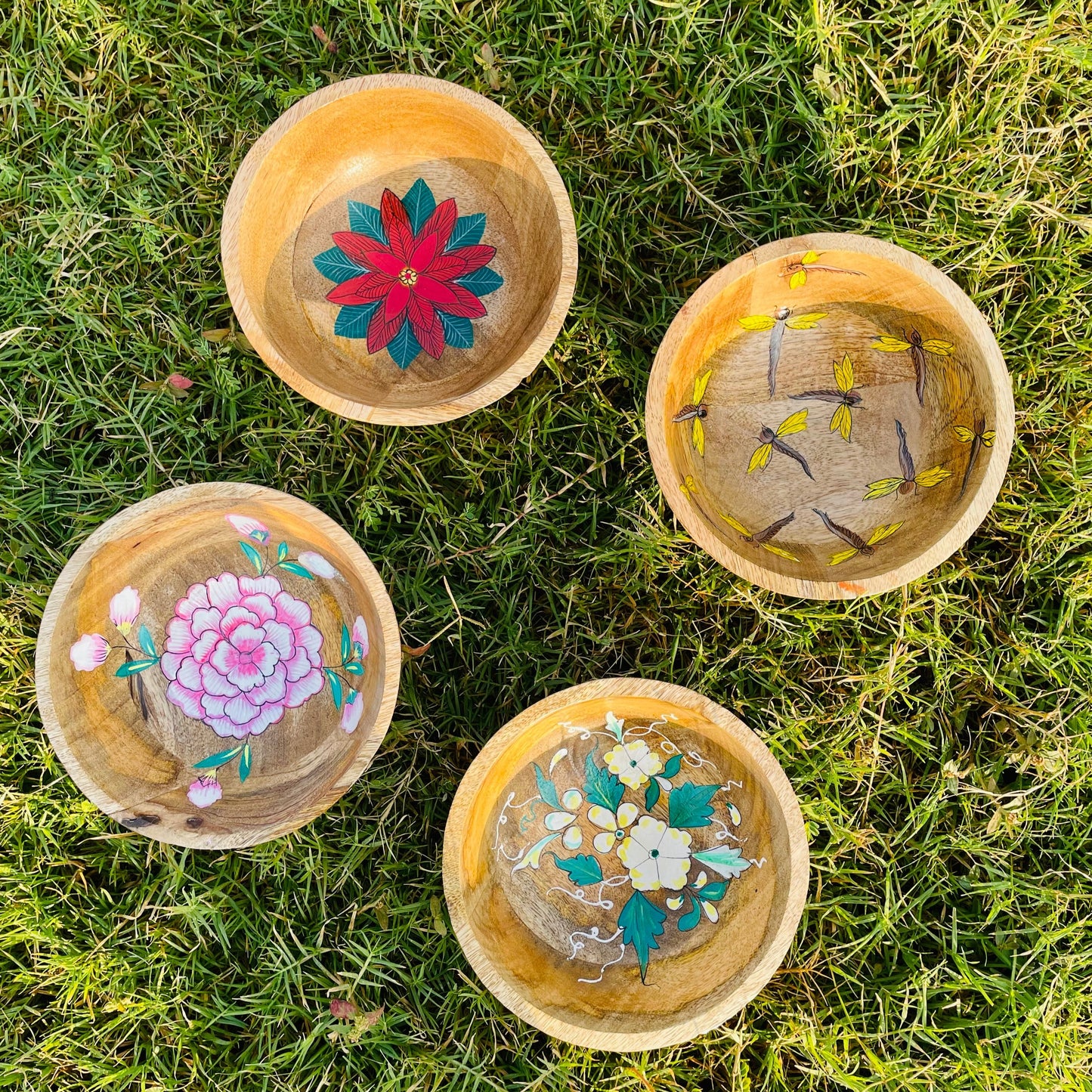 HAND-PAINTED X-MAS FLOWER BOWL