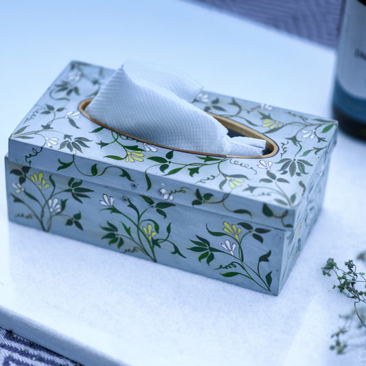 "TAZIJ" HAND-PAINTED TISSUE BOX